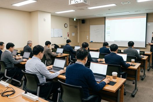 전통시장 상인 역량강화 워크숍 마케팅 강의(인천 남동구) — AI 이미지